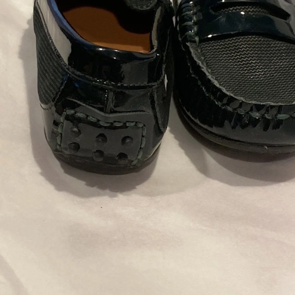 Venettini Black Girls Moccasin Loafers